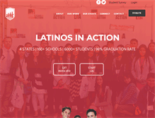 Tablet Screenshot of latinosinaction.org